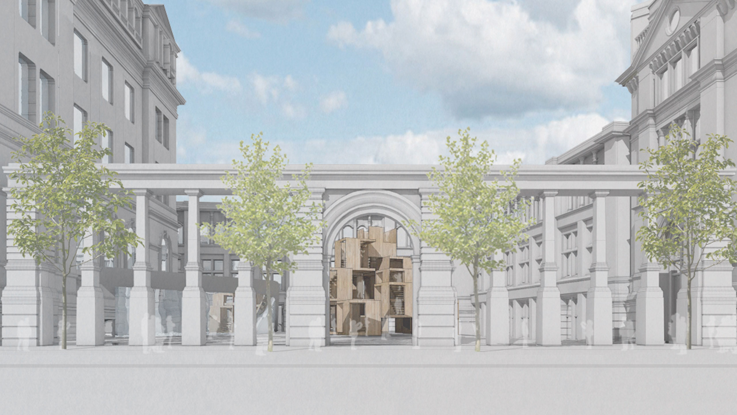 MultiPly will be shown in the newly remodelled Sackler Courtyard at the V&A Museum.
