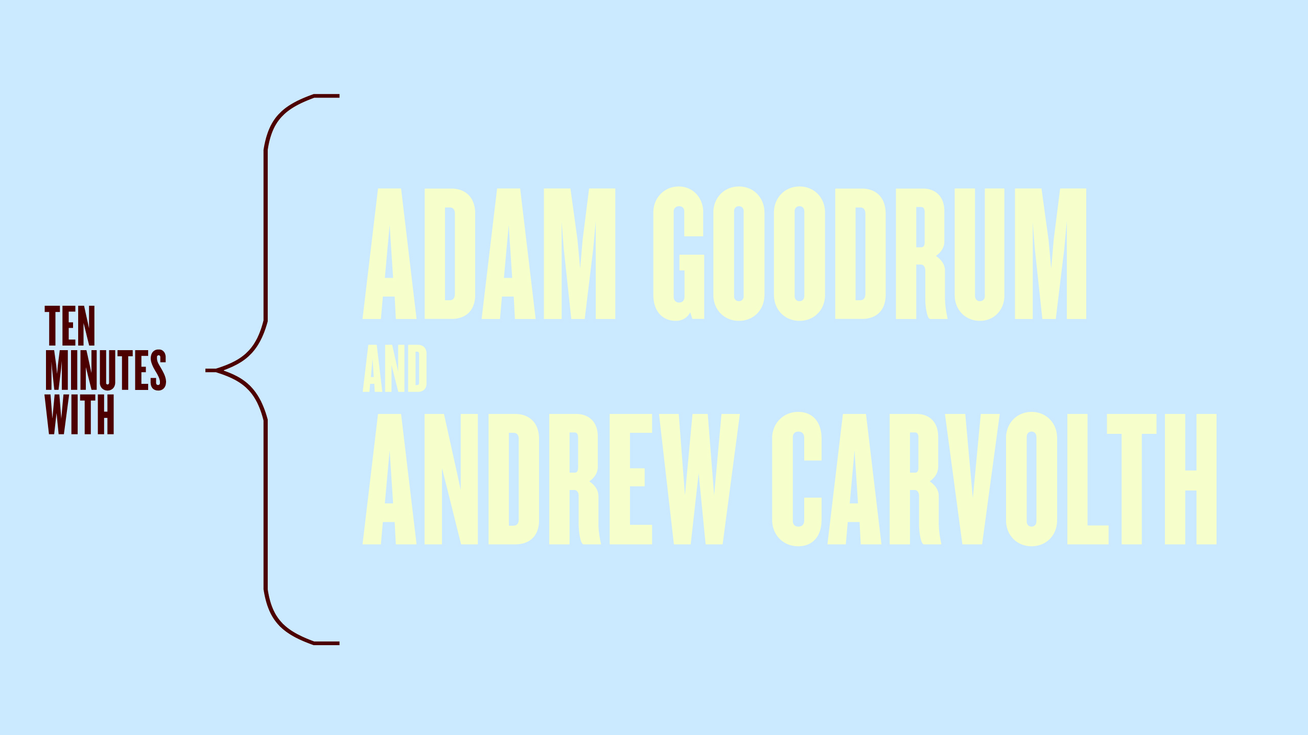 Adam Goodrum and Andrew Carvolth Talking Australian Design