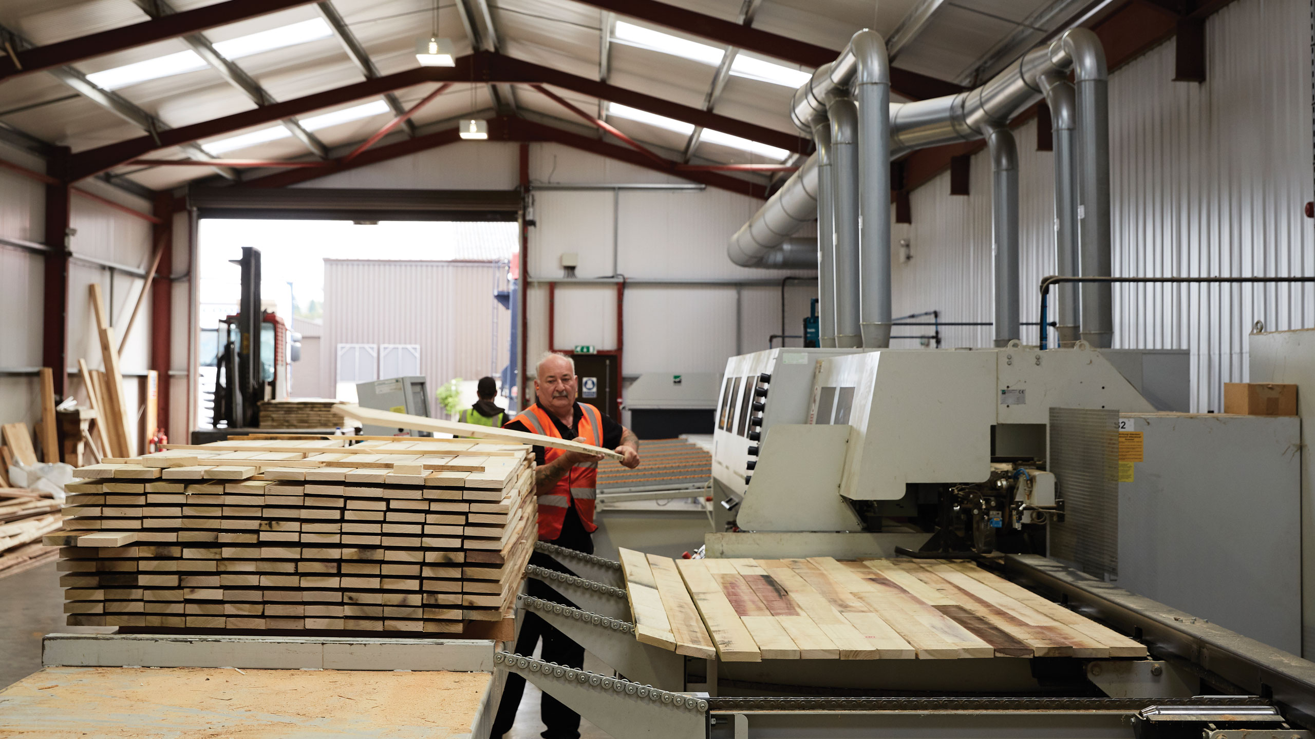 Glenalmond timber graded, cut, finger-jointed and planed all of the tulipwood in MultiPly.
