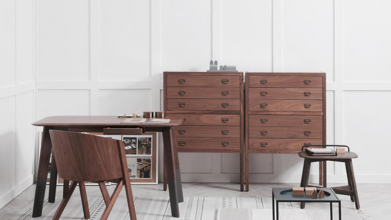 Designs from the JotterGoods range by Star International in American walnut