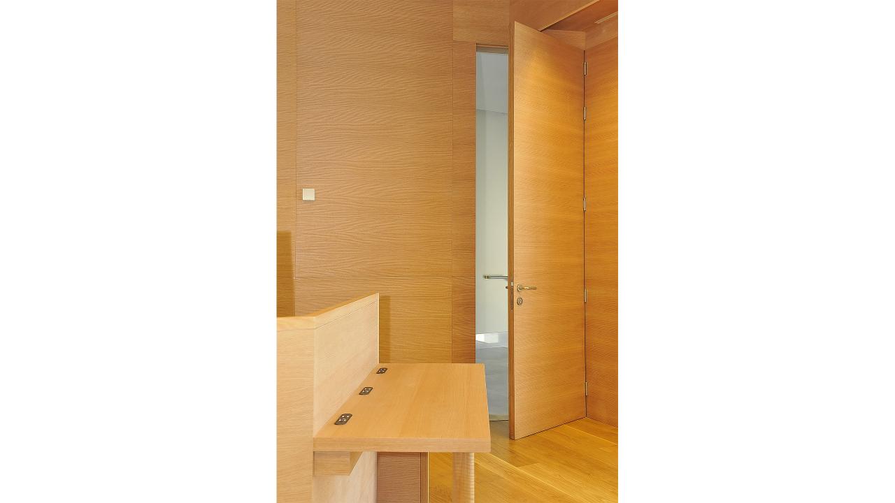 Prim Hall walls and door