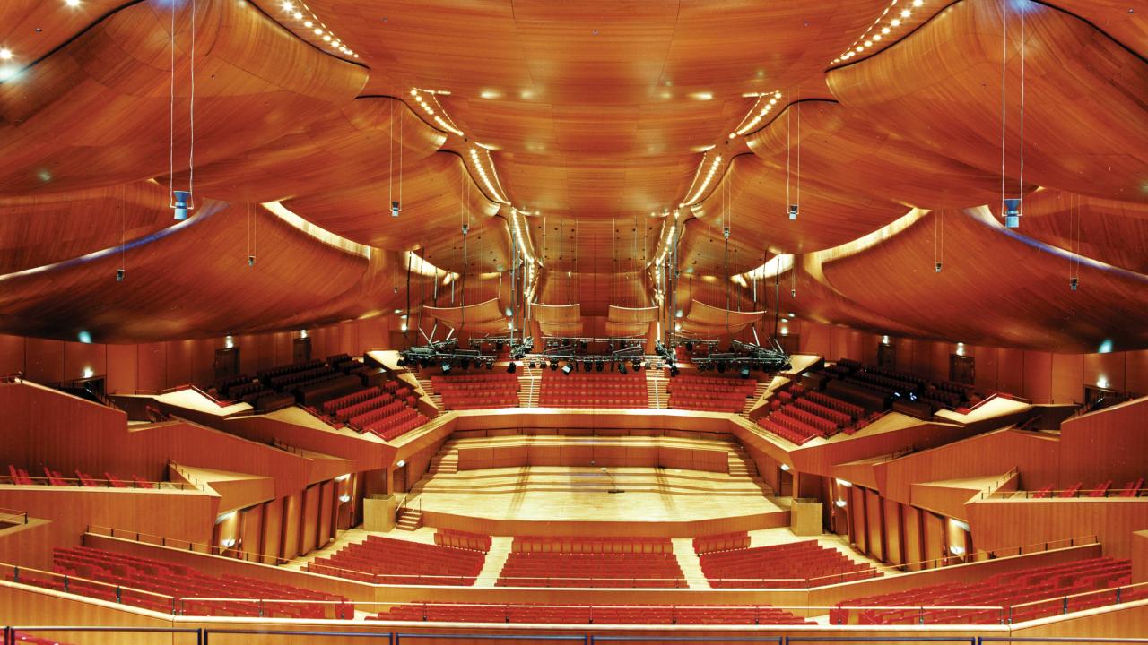 A rayas Nacarado ratón Rome Auditorium by Renzo Piano