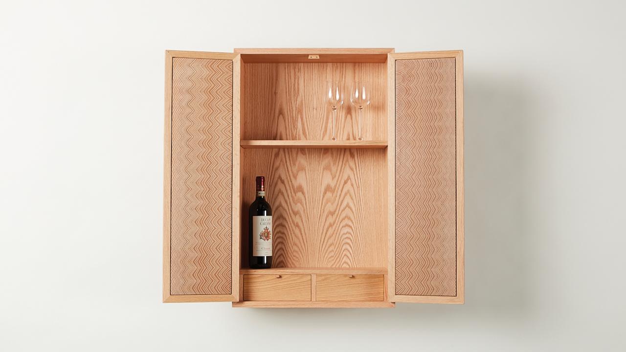 Rycotewood red oak cabinet